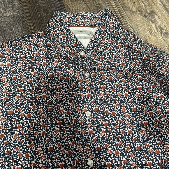 100% cotton Mango slim fit - Long sleeve shirt for men - Picture 4 of 7